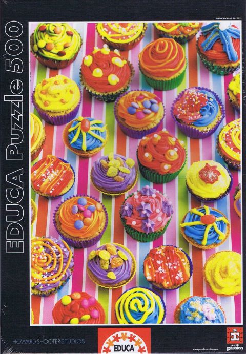 Colorful Cupcakes - 500 brikker (1)